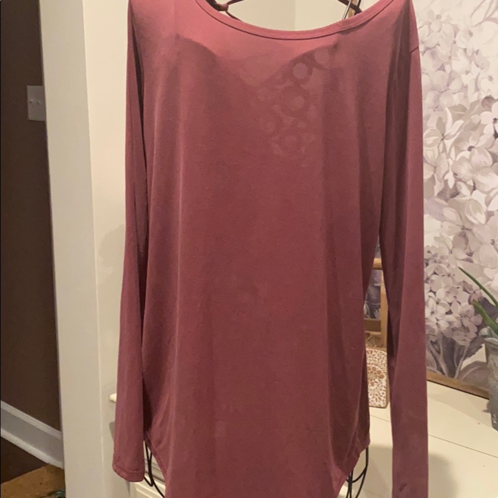 Purple Top with open back
